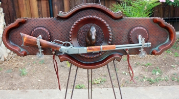 Bronze Quaterhorse Rifle/Hatrack