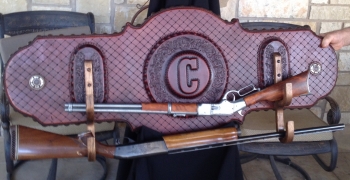 Double Barreled Gun Rack