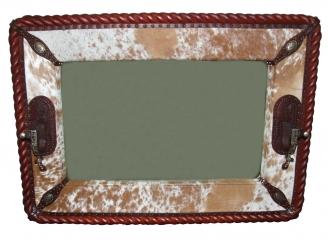 Cow Hide with Rope Edge